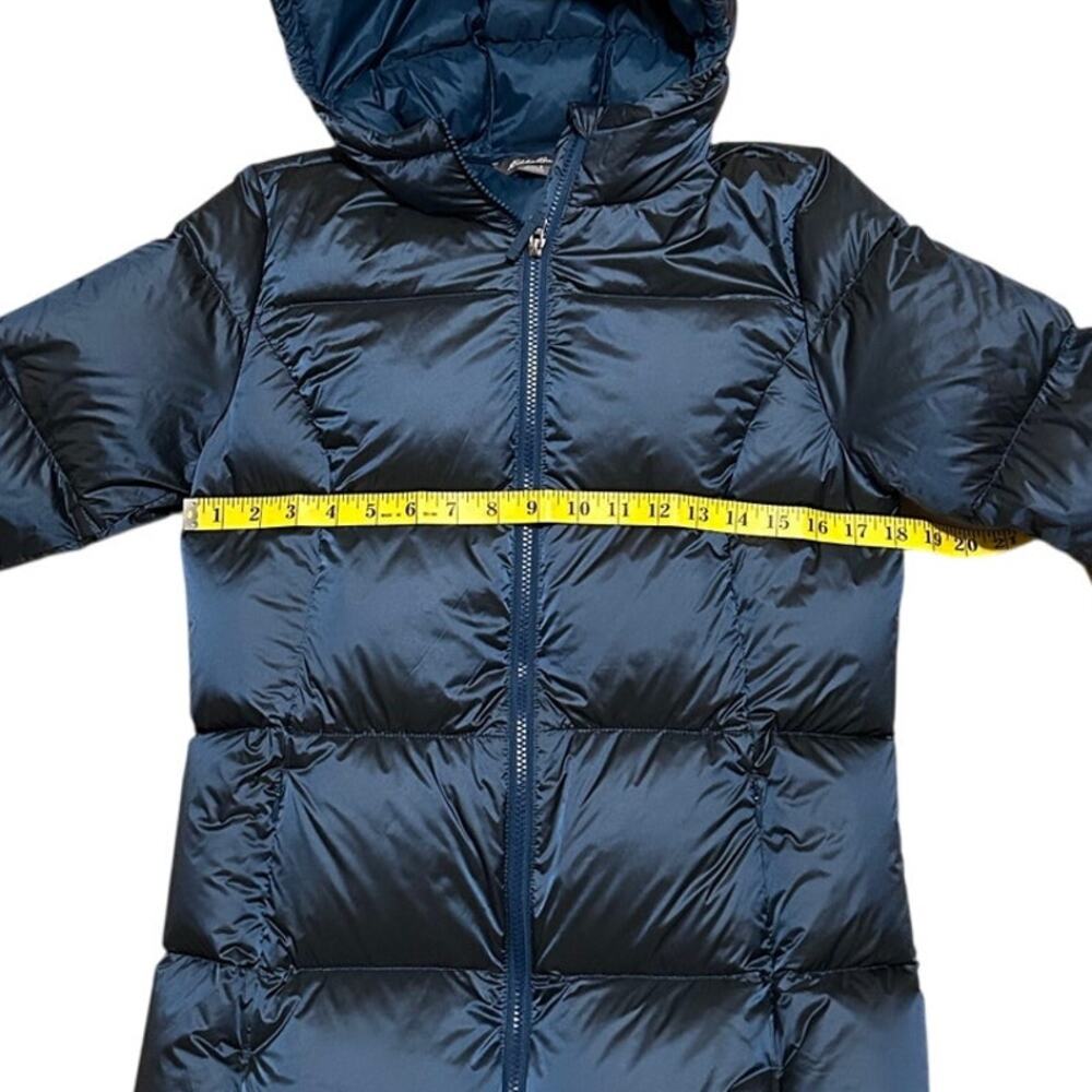 Eddie Bauer Women's 550 Down Hooded Puffer Jacket Blue Size S - Picture 11 of 12